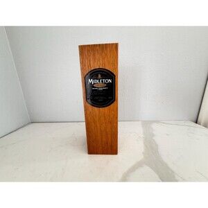 Midleton 2007 Whiskey Box Wood Storage Original Sticker & Card Liquor Bar Decor
